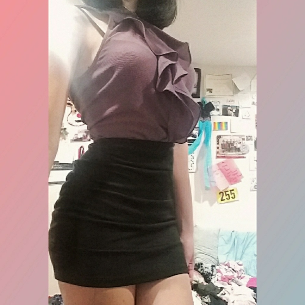 Plus Size Ruffle Shirt